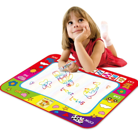 Children Rainbow Color Magic Doodle Water Drawing Mat with 2 Pen, Size: 80cm x 60cm, Size: 80cm x 60cm