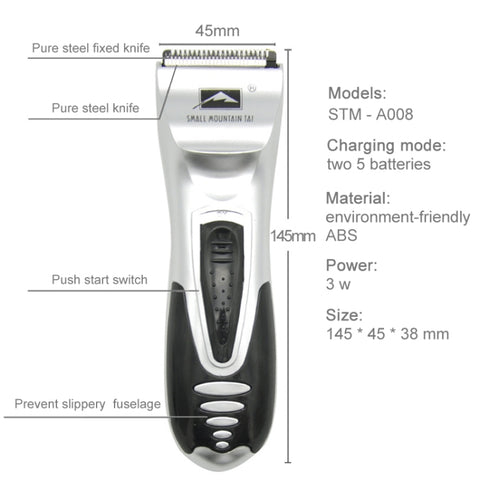 Battery Power Supplied Electric Hair Shaver For Children Man Haircut Machine(Silver)