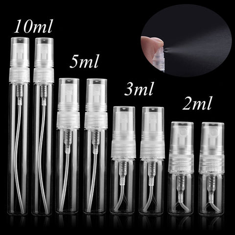 50 PCS Perfume Bottle Spray Bottle Perfume Bottle Empty Bottle, Capacity:10ML (Transparent), 10ML (Transparent)
