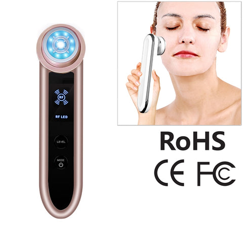 BLK-D919 RF Instrument Facial Vibration Compact Lifting Massager Micro Current Beauty Instrument