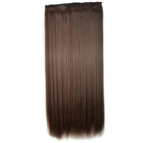 8# One-piece Seamless Five-clip Wig Long Straight Wig Piece, 8#