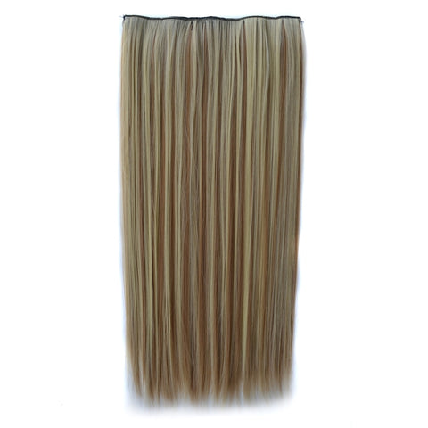 613H16# One-piece Seamless Five-clip Wig Long Straight Wig Piece, 613H16#