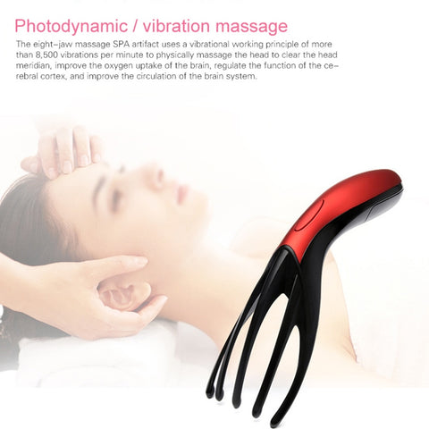 Mini Portable Multifunctional Head Massager Massage Comb, Battery Powered, Battery Powered (White), Battery Powered (Black), Battery Powered (Gold)
