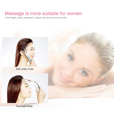Mini Portable Multifunctional Head Massager Massage Comb, Battery Powered, Battery Powered (White), Battery Powered (Black), Battery Powered (Gold)