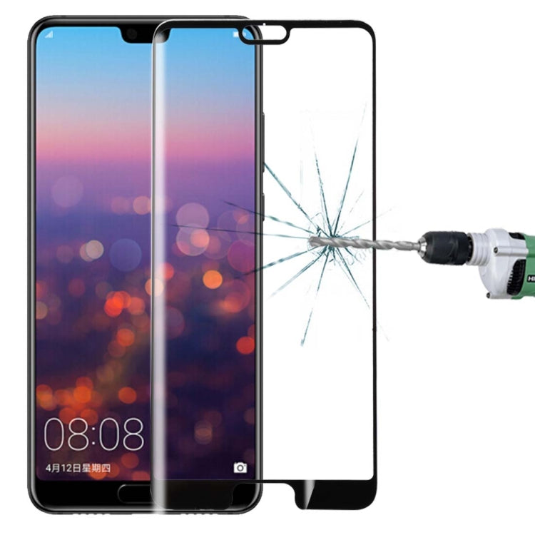 For Huawei P20 0.3mm 9H Surface Hardness 3D Full Screen Tempered Glass Film, For P20