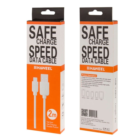 For Galaxy, Huawei, Xiaomi, LG, HTC and other Android Smart Phones, Micro USB 2m