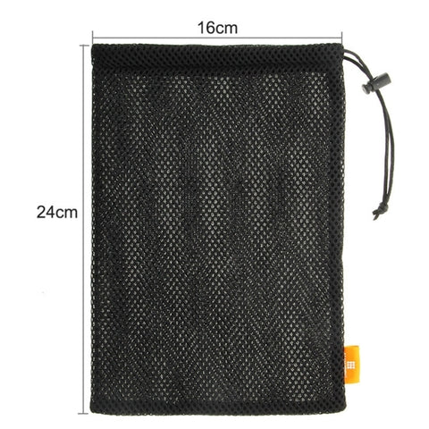 HAWEEL Nylon Mesh Drawstring Pouch Bag with Stay Cord for up to 7.9 inch Screen iPad and Tablet, Size: 24cm x 16cm, 7.9 inch