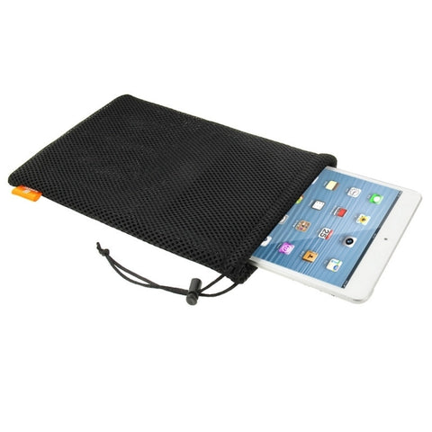HAWEEL Nylon Mesh Drawstring Pouch Bag with Stay Cord for up to 7.9 inch Screen iPad and Tablet, Size: 24cm x 16cm, 7.9 inch