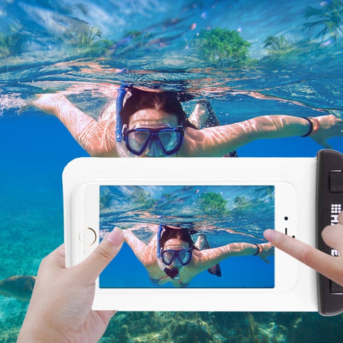 HAWEEL Transparent Universal Waterproof Bag with Lanyard for iPhone, Galaxy, Huawei, Xiaomi, LG, HTC and Other Smart Phones