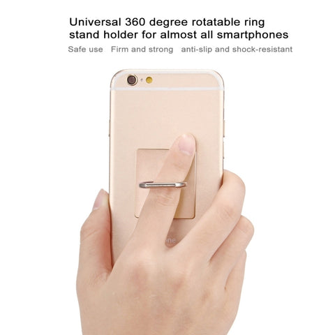 360 Degrees Rotation Ring Phone Holder, Gold, HK Stock