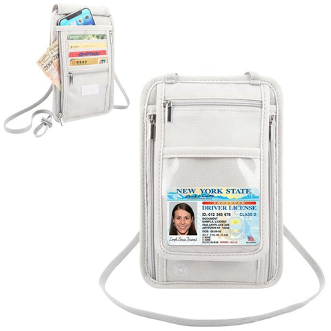 HAWEEL Neck Passport Wallet Bag Document Organizer Credit Cards Case Bag, Neck Pouch
