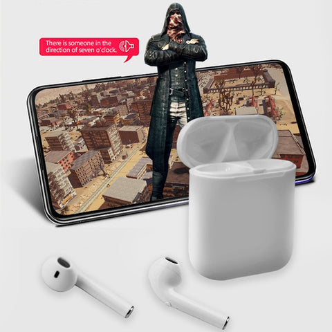 i9 Wireless TWS Sport Bilateral Stereo Bluetooth 5.0 Headset with Charging Box, Push-button Version, Push-button Version