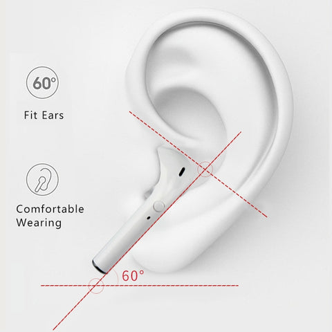 i9 Wireless TWS Sport Bilateral Stereo Bluetooth 5.0 Headset with Charging Box, Push-button Version, Push-button Version