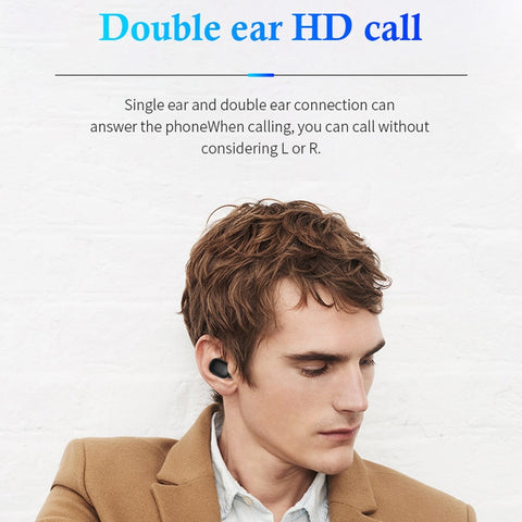 P1 TWS Bluetooth 5.0 Binaural Stereo Wireless Sports Bluetooth Earphone