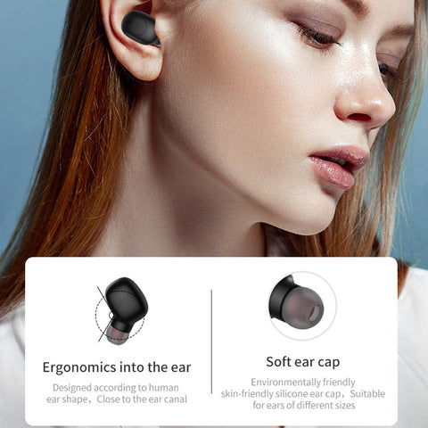 P1 TWS Bluetooth 5.0 Binaural Stereo Wireless Sports Bluetooth Earphone