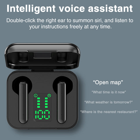 P100pro TWS Bluetooth 5.0 Touch Wireless Bluetooth Earphone with Charging Box & LED Smart Digital Display, Support Siri & Call