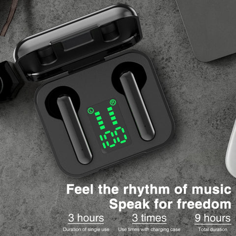 P100pro TWS Bluetooth 5.0 Touch Wireless Bluetooth Earphone with Charging Box & LED Smart Digital Display, Support Siri & Call