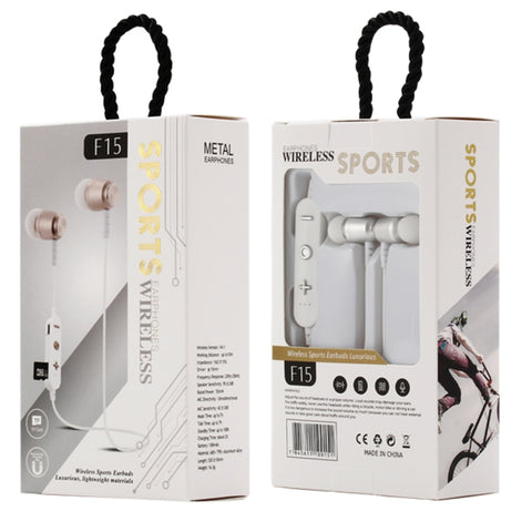 F15 Bluetooth 4.2 Hanging Neck Design Bluetooth Headset, Support Music Play & Switching & Volume Control & Answer