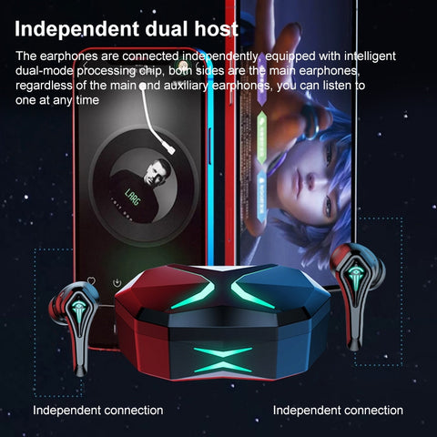 TWS-A10 Wireless Bluetooth Earphone with Charging Compartment