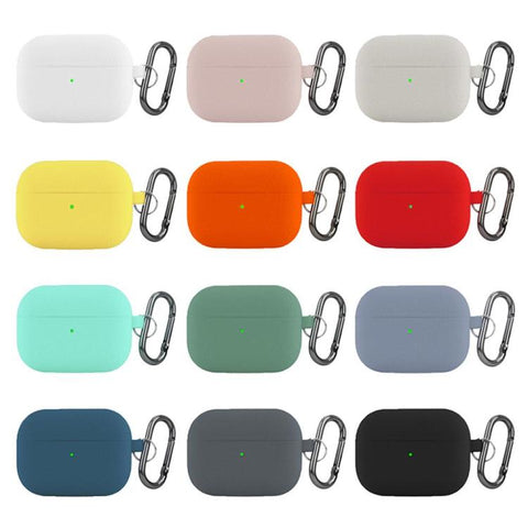 For AirPods Pro Litchi Texture Silicone Wireless Earphone Protective Case