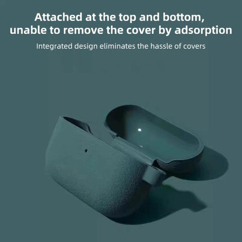 For AirPods Pro Litchi Texture Silicone Wireless Earphone Protective Case