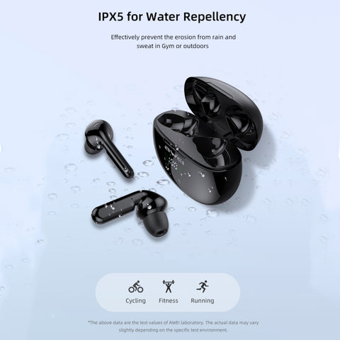 awei T15P Bluetooth V5.0 TWS Ture Wireless Sports LED Display Headset with Charging Case, T15P