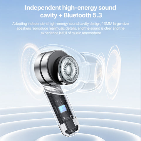 Yesido TWS28 ANC+ENC Dual Noise Reduction Smart TWS Wireless Bluetooth Earphone, TWS28 Beige, TWS28 White