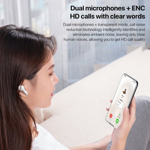 Yesido TWS28 ANC+ENC Dual Noise Reduction Smart TWS Wireless Bluetooth Earphone, TWS28 Beige, TWS28 White