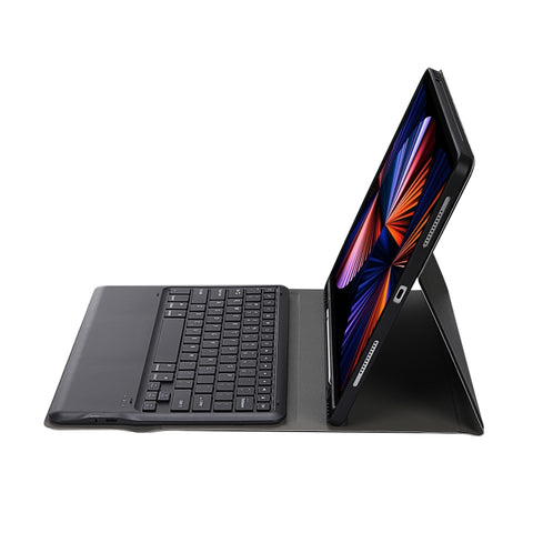 A12B Bluetooth 3.0 Ultra-thin Detachable Bluetooth Keyboard Leather Tablet Case for iPad Air 13 2024 / 2025 / Pro 12.9 inch 2022 / 2021 / 2020 / 2018, with Pen Slot & Holder