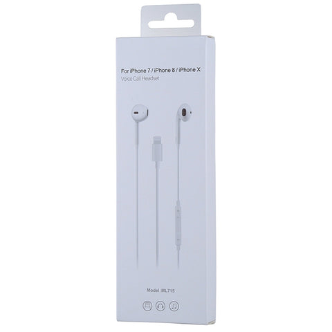 8 Pin Interface Wired Earphone, Does Not Support Calls, Cable Length: 1.2m, Support Music