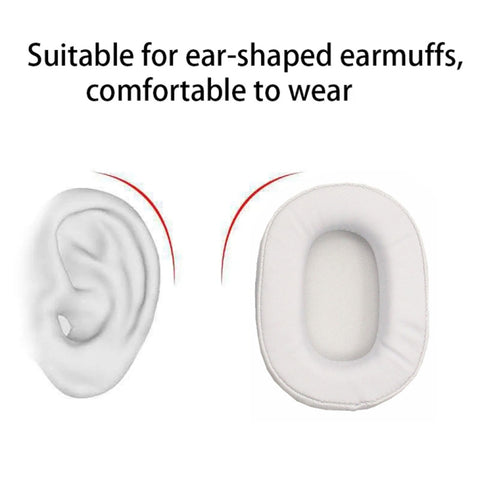 1 Pair Soft Sponge Earmuff Headphone Jacket for Audio-technica ATH-MSR7 / M50X / M20 / M40 / M40X