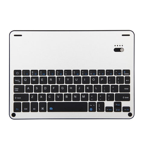 FT-1038B Detachable Bluetooth 3.0 Aluminum Alloy Keyboard + Lambskin Texture Leather Tablet Case for iPad Air / Air 2 / iPad Pro 9.7 inch, with Water Repellent / Three-gear Angle Adjustment / Magnetic / Sleep Function, FT-1038B