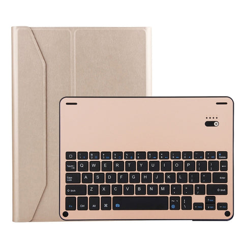 FT-1038B Detachable Bluetooth 3.0 Aluminum Alloy Keyboard + Lambskin Texture Leather Tablet Case for iPad Air / Air 2 / iPad Pro 9.7 inch, with Water Repellent / Three-gear Angle Adjustment / Magnetic / Sleep Function, FT-1038B