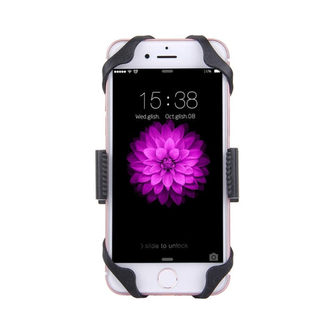 360 Degree Rotation Bicycle Phone Holder with Flexible Stretching Clip for iPhone 7 & 7 Plus / iPhone 6 & 6 Plus / iPhone 5 & 5C & 5s