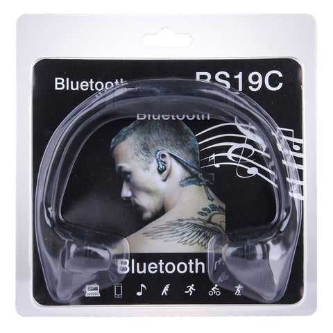 BS19C Life Waterproof Stereo Wireless Sports Bluetooth In-ear Headphone Headset with TF Card Slot & Hands Free