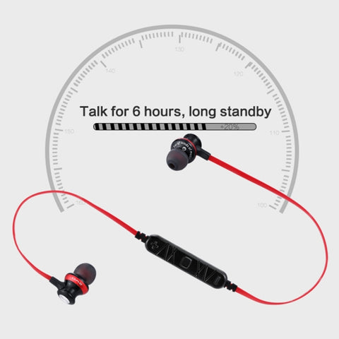 AWEI A980BL Wireless Sport Magnetic Bluetooth Earphone with Wire Control , Support Handfree Call
