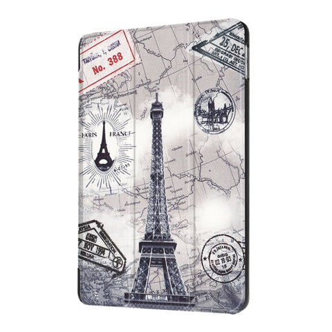 For iPad 9.7 (2018) & iPad 9.7 (2017) Cross Texture Painting  Pattern Horizontal Flip Leather Case with Three-folding Holder, IP7D1011A, IP7D1011B, IP7D1011C, IP7D1011D, IP7D1011E, IP7D1011F, IP7D1011G, IP7D1011H, IP7D1011J, IP7D1011K