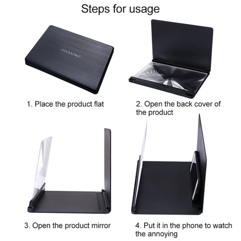 9X Ultra-thin Mobile Phone Eye Protection Screen Magnifier