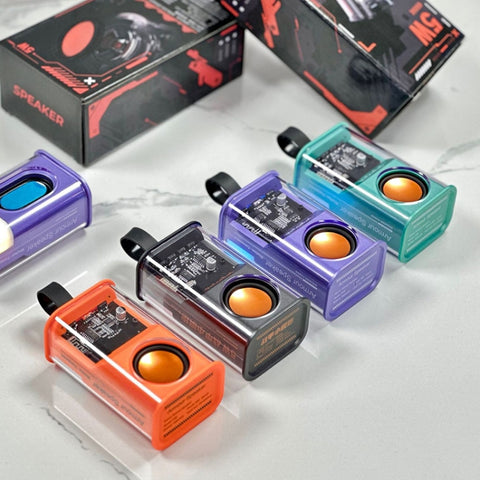 5W Portable Bullet TWS Wireless Bluetooth Speaker, (Orange), (Green), (Grey), (Purple)