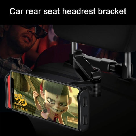CHZ-06 Retractable Car Backrest Holder for 7-14 inch Mobile Phones / Tablets, For 7-14 inch Phones Red, CHZ-06