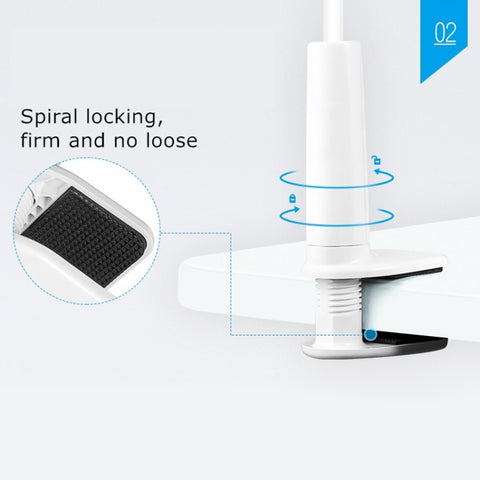 UBN-46 Regular Version Rotatable and Detachable Lazy Desktop Bedside Stand Mobile Phone Stand, Height: 90cm, 90cm Black, 90cm White