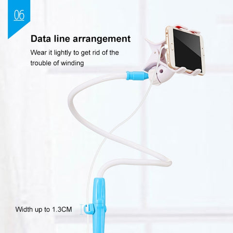 UBN-46 Regular Version Rotatable and Detachable Lazy Desktop Bedside Stand Mobile Phone Stand, Height: 90cm, 90cm Black, 90cm White