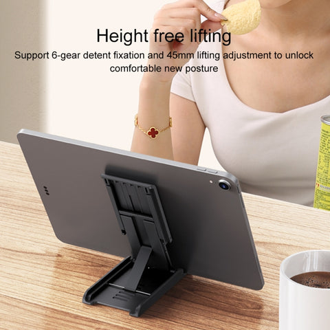 USAMS US-ZJ073 Retractable Folding Desktop Tablet Phone Holder, US-ZJ073