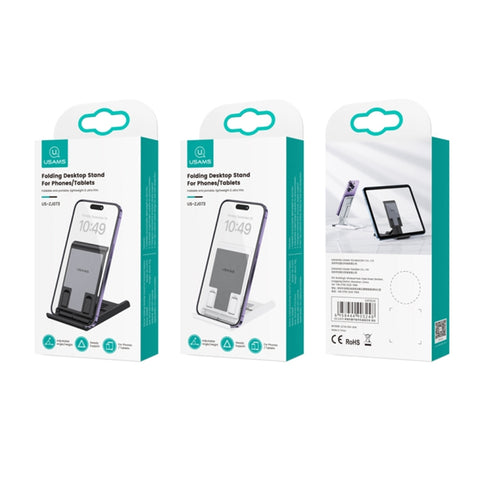 USAMS US-ZJ073 Retractable Folding Desktop Tablet Phone Holder, US-ZJ073