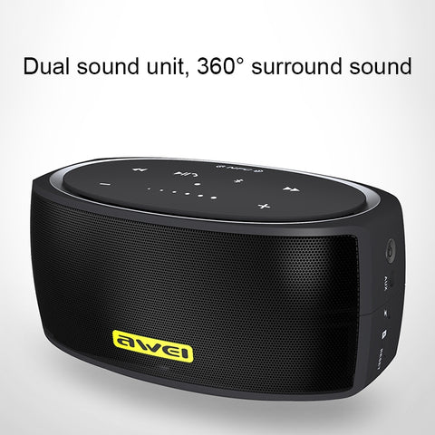 awei Y210 Portable Wireless Bluetooth Speaker V4.2 with Enhanced Bass, Support NFC / TF Card / AUX, Y210