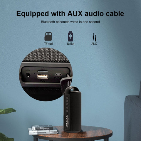 ZEALOT S36 Portable Heavy Bass Wireless Bluetooth Speaker with Built-in Mic, Support Hands-Free Call & TF Card & AUX
