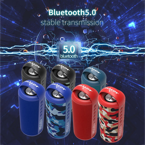 ZEALOT S36 Portable Heavy Bass Wireless Bluetooth Speaker with Built-in Mic, Support Hands-Free Call & TF Card & AUX