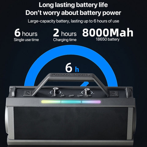 L202 Portable Outdoor Wireless Bluetooth Speaker Home Karaoke Speaker, L202