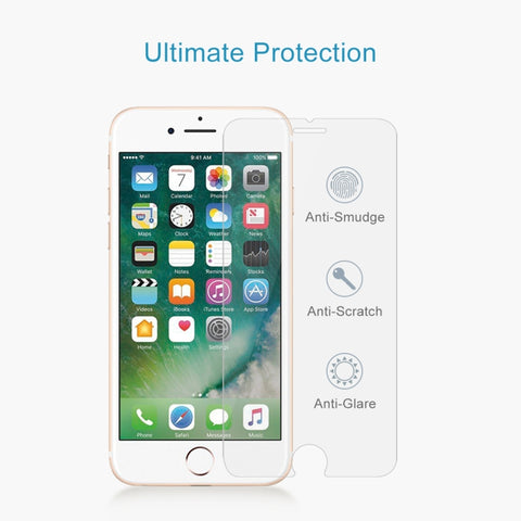 For iPhone 8 Plus & iPhone 7 Plus 0.26mm 9H Surface Hardness 2.5D Explosion-proof Tempered Glass Non-full Screen Film, For 8 Plus & iPhone 7 Plus