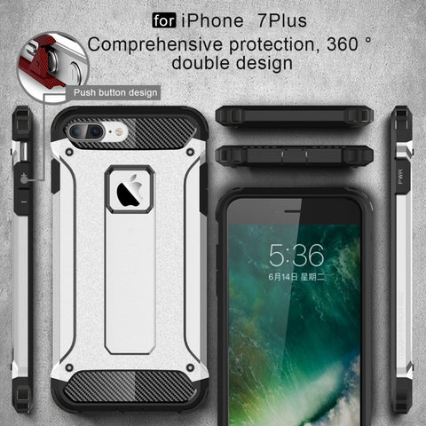 For iPhone 8 Plus & 7 Plus   Tough Armor TPU + PC Combination Case, For iPhone 7 Plus, For iPhone 8P & 7P